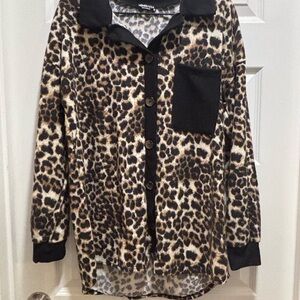 HEIMISH USA Leopard Print Button Down Shirt